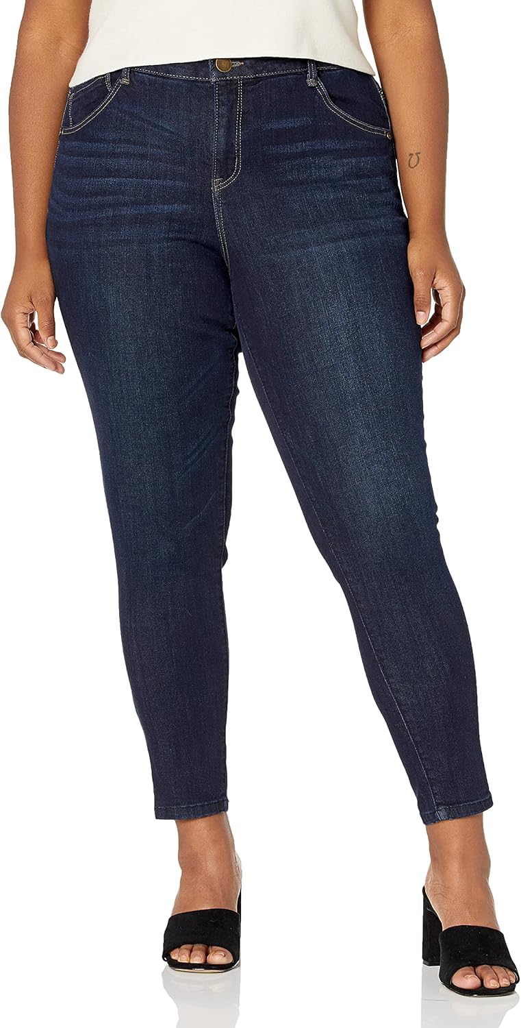 Democracy Women's Plus-Size Ab Solution High Rise Jegging