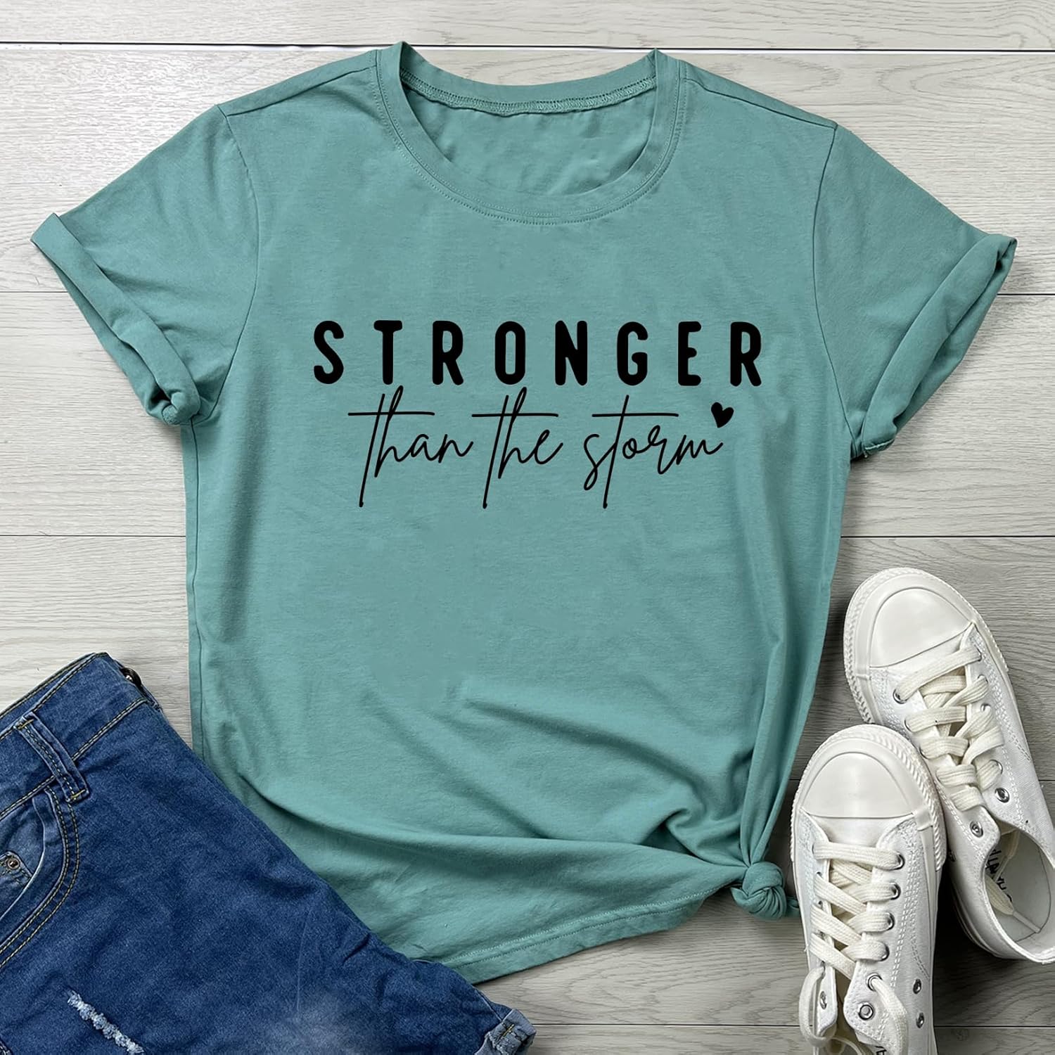BLACKOO Women Stronger Graphic Tees Cute T-Shirts - Image 2