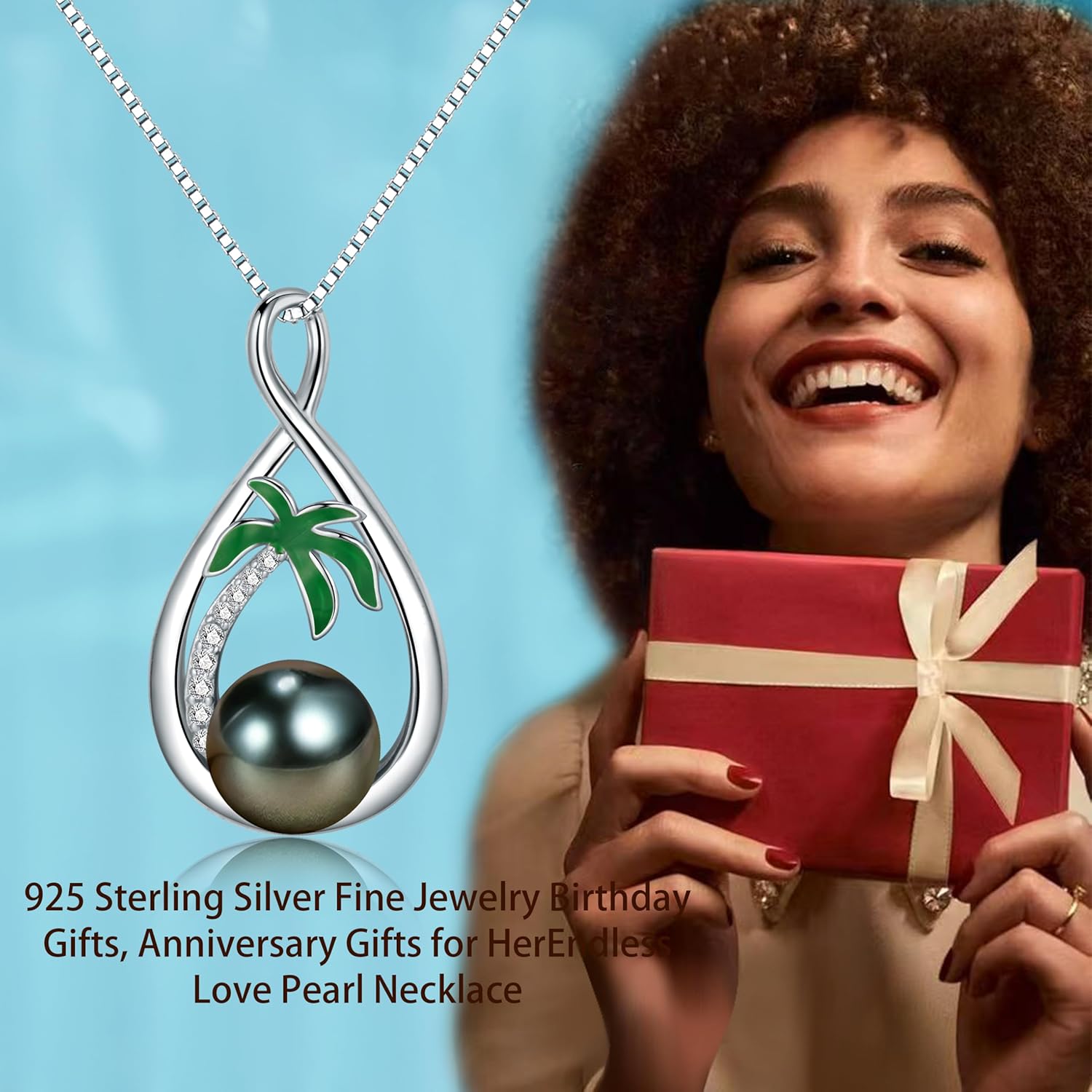 Birthday Gifts for Women Wife Gift Anniversary,Pearl Necklace, Mothers Day Gifts for Mom Wife Women Jewelry Gift, Christmas Valentine's Day for Her - Image 2