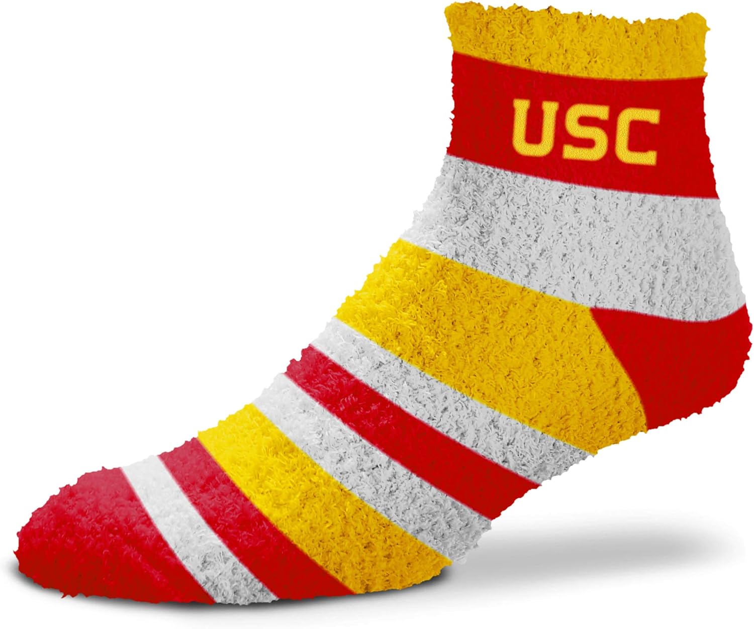For Bare Feet NCAA Rainbow Fuzzy Sleep Soft Socks-One Size Fits Most