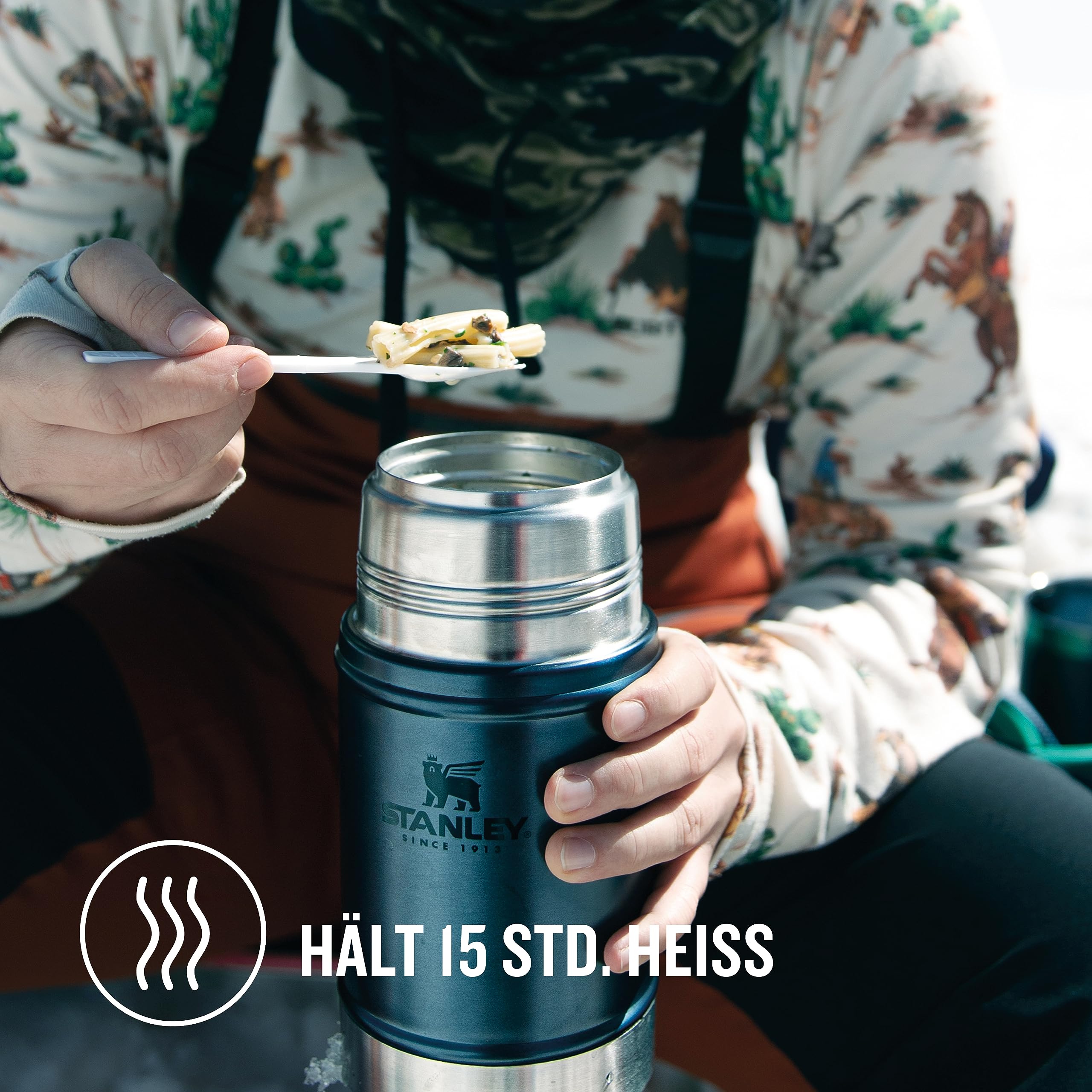 STANLEY 1913 Classic Legendary Thermobehälter Für Essen - Hält 15 Stunden Heiß Oder 18 Stunden Kalt - Edelstahl Warmhaltebehälter - BPA-Frei - Spülmaschinenfest