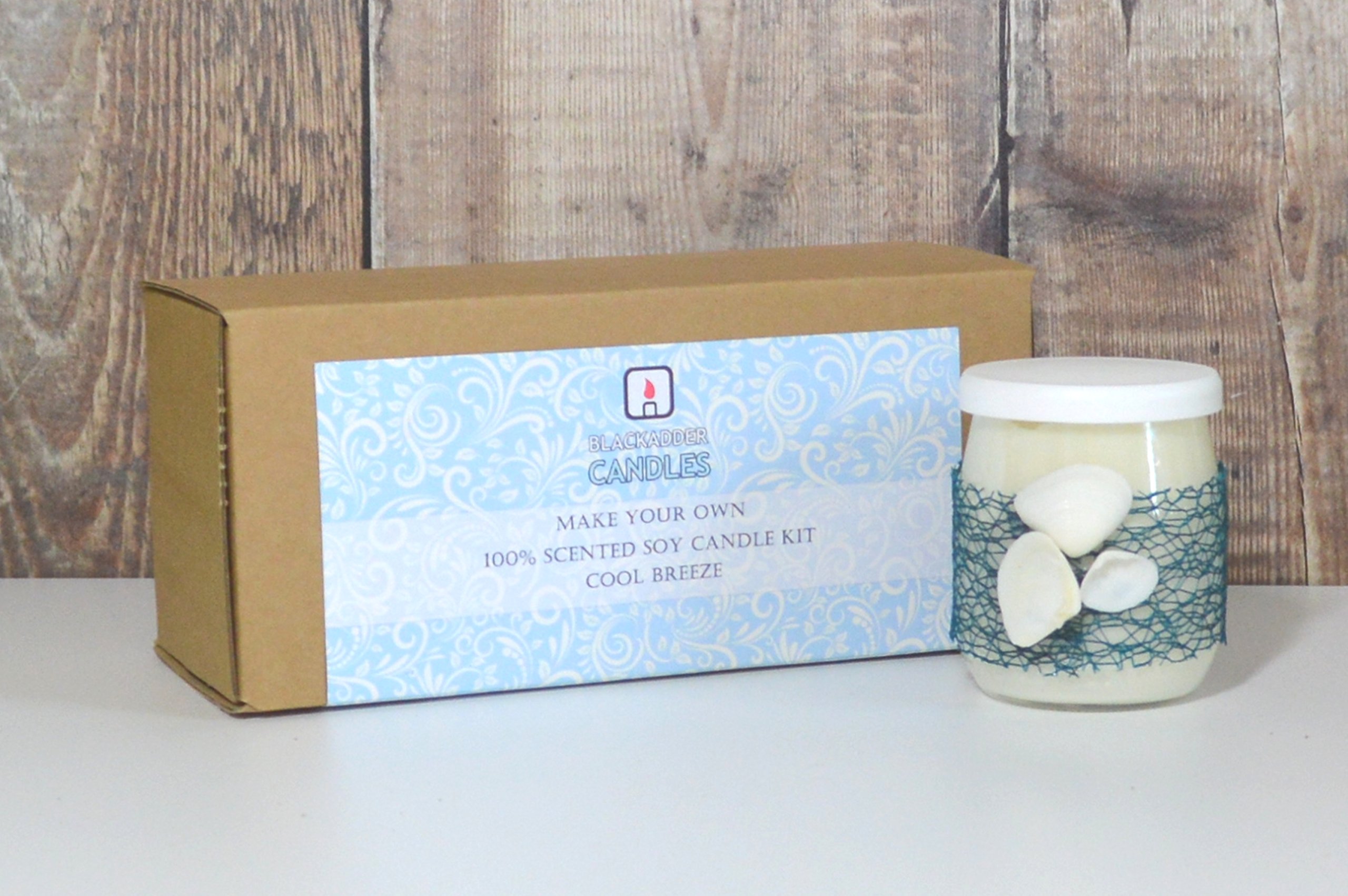 Blackadder CandlesBeginners Scented Candle Kit - Fresh Fragrance - Seashell Theme
