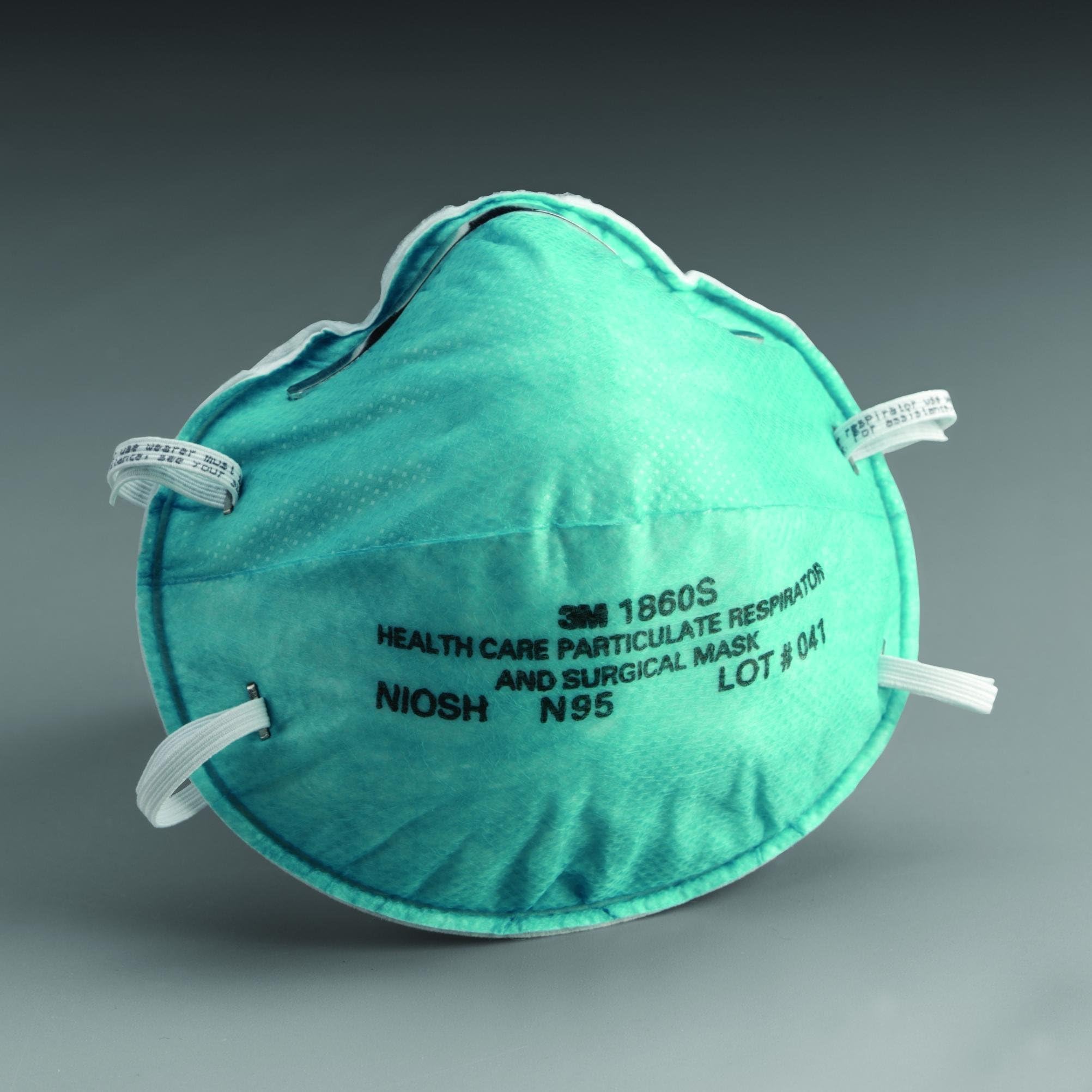3M1860S Particulate Respirator and Surgical Mask, Small, Box of 20 by 3M