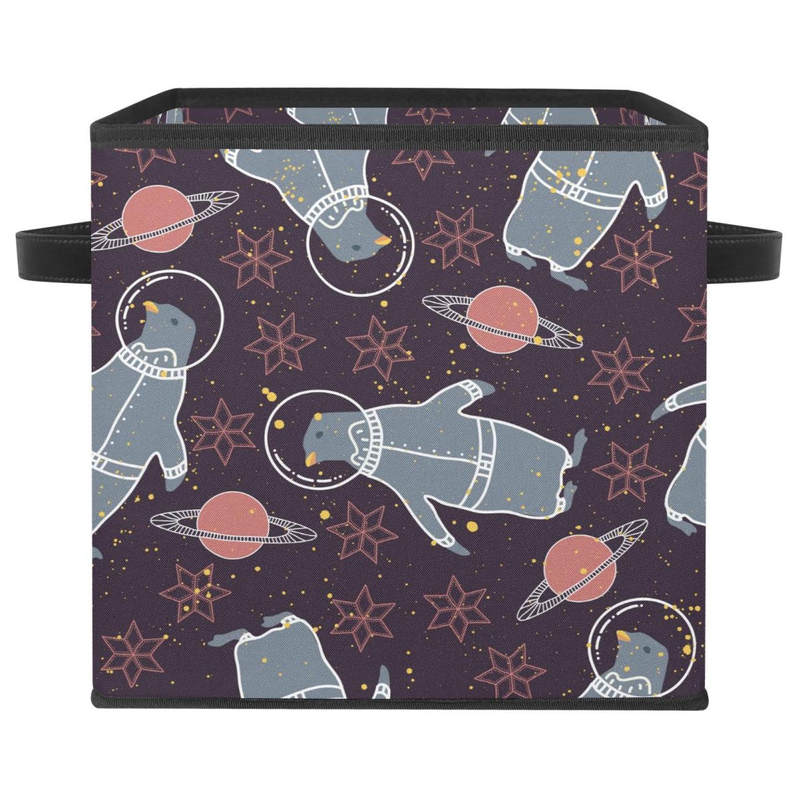 Organiseur en tissu pliable et bacs de rangement avec poignées pour vêtements