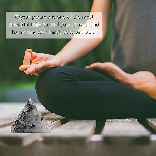 Miniatura 338 de Amazing Gemstone Lapis Lazuli Pyramid Crystal Healing Stones - 2" Great Pyramid Figurine of Natural Stone Pyramid for Meditation, Reiki, Chakra