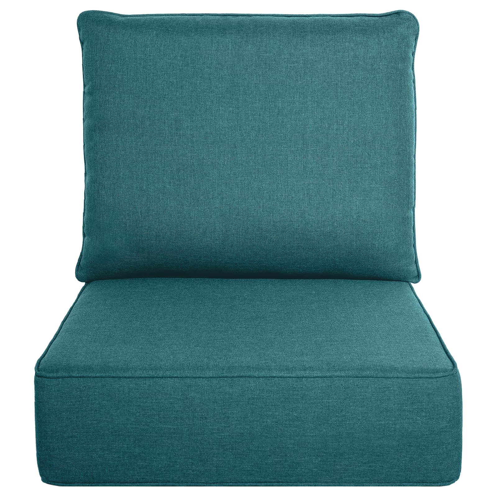 Luxury Outdoor Seat Cushion Set-22 x 24 x 6 Inch Outdoor Chair Cushions with Water Resistant &amp; Removable Cover Outdoor Cushions for Patio Furniture Chair Sofa Couch