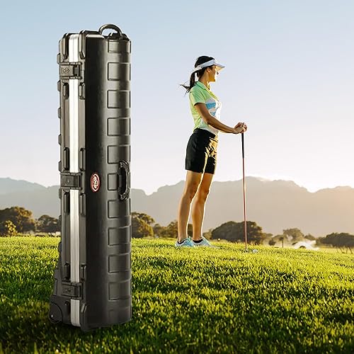 Miniatura 4 de SKB Staff ATA Estuche de viaje de golf de carcasa dura de plástico con ruedas para bolsas de carrito con ruedas - Portapalos rodante de alta