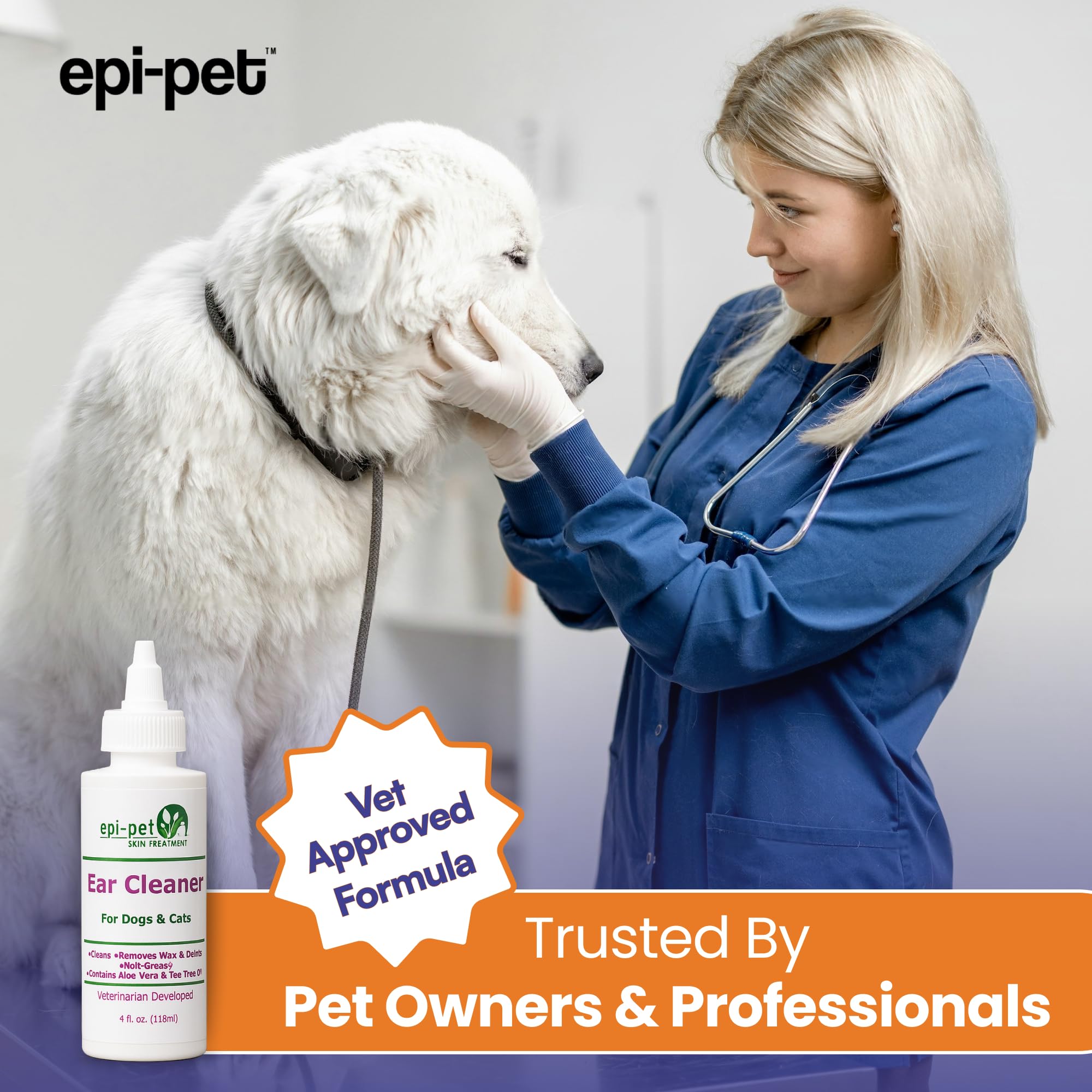 Epi-Pet Ear Cleaner for Dogs & Cats – Vet-Approved Ear Wash for Itchy, Smelly, Dirty Ears – Gentle, Alcohol-Free Formula – Removes Wax, Debris & Odor – Daily Ear Care for Pets – 4 oz - image 8