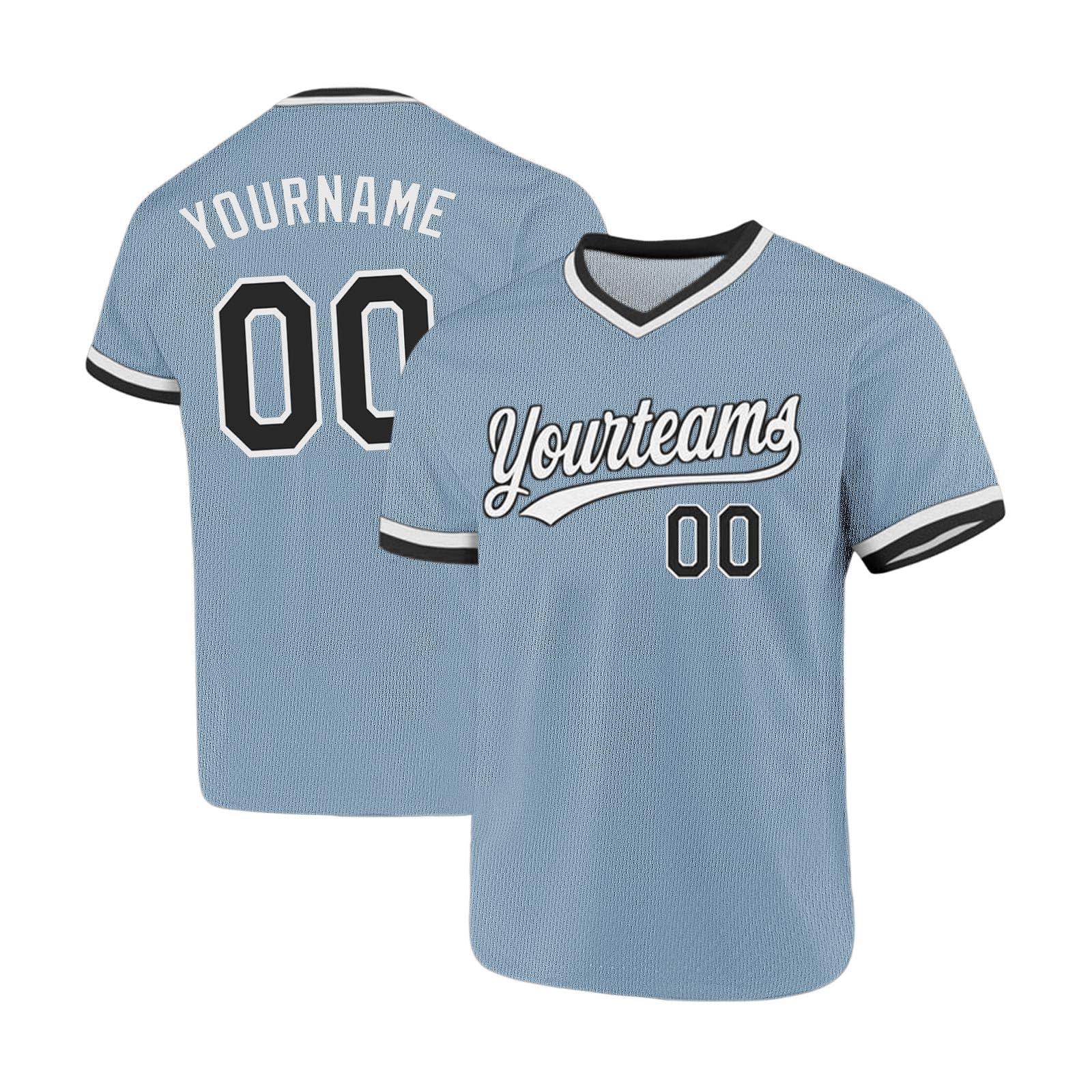 Personalised Jersey Men Custom T Shirt with Team Name Number Design Your Own Personalized Baseball Shirt,V Neck Short Sleeve,Long-Lasting Printing,Breathable,Moisture-wicking,Custom Football Jersey