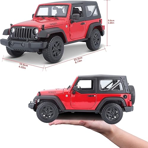 Miniatura 6 de Maisto 118 2014 Jeep Wrangler Diecast Vehicle (los colores pueden variar)