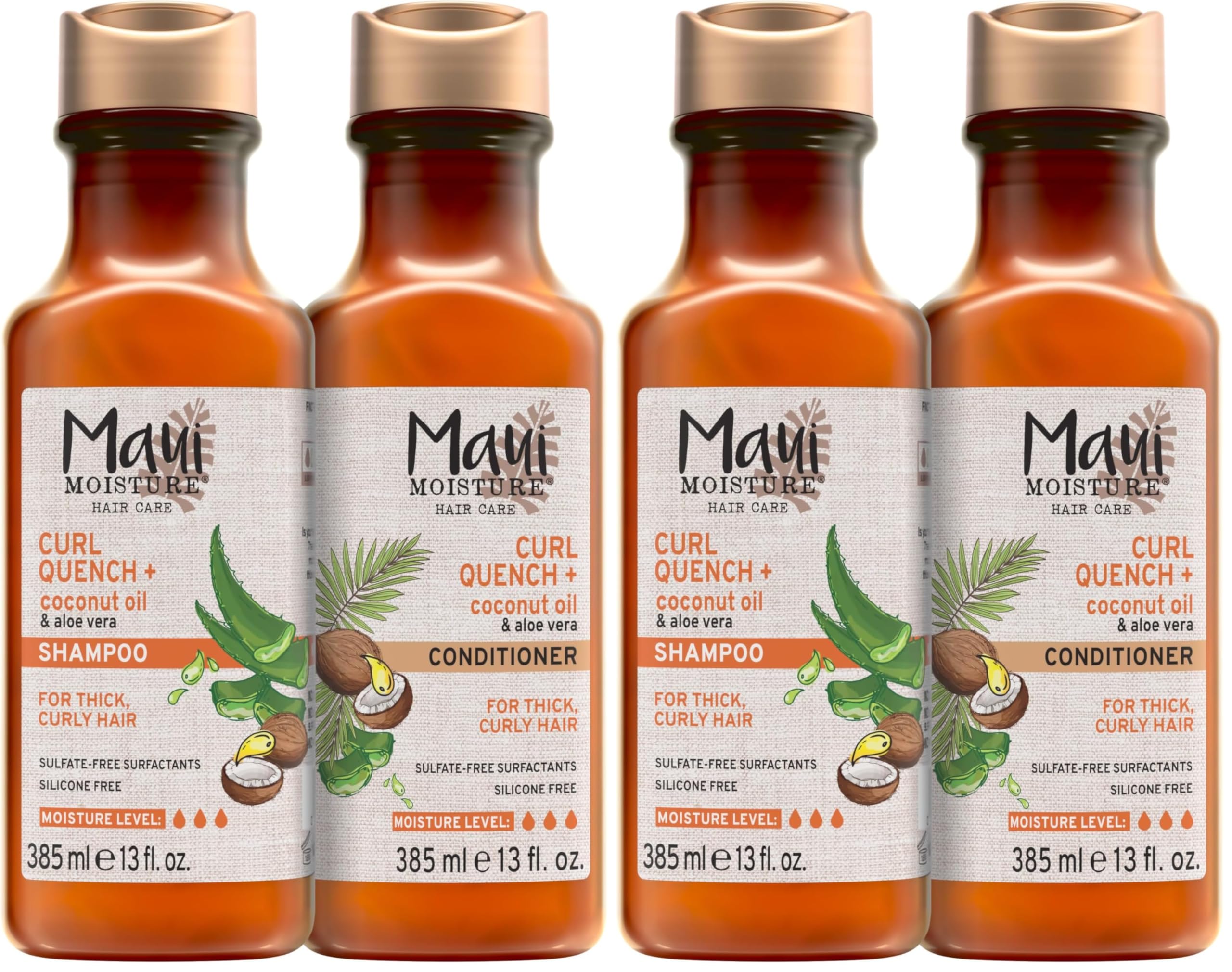 Amazon.com : Maui Moisture Curl Quench + Coconut Oil Shampoo +