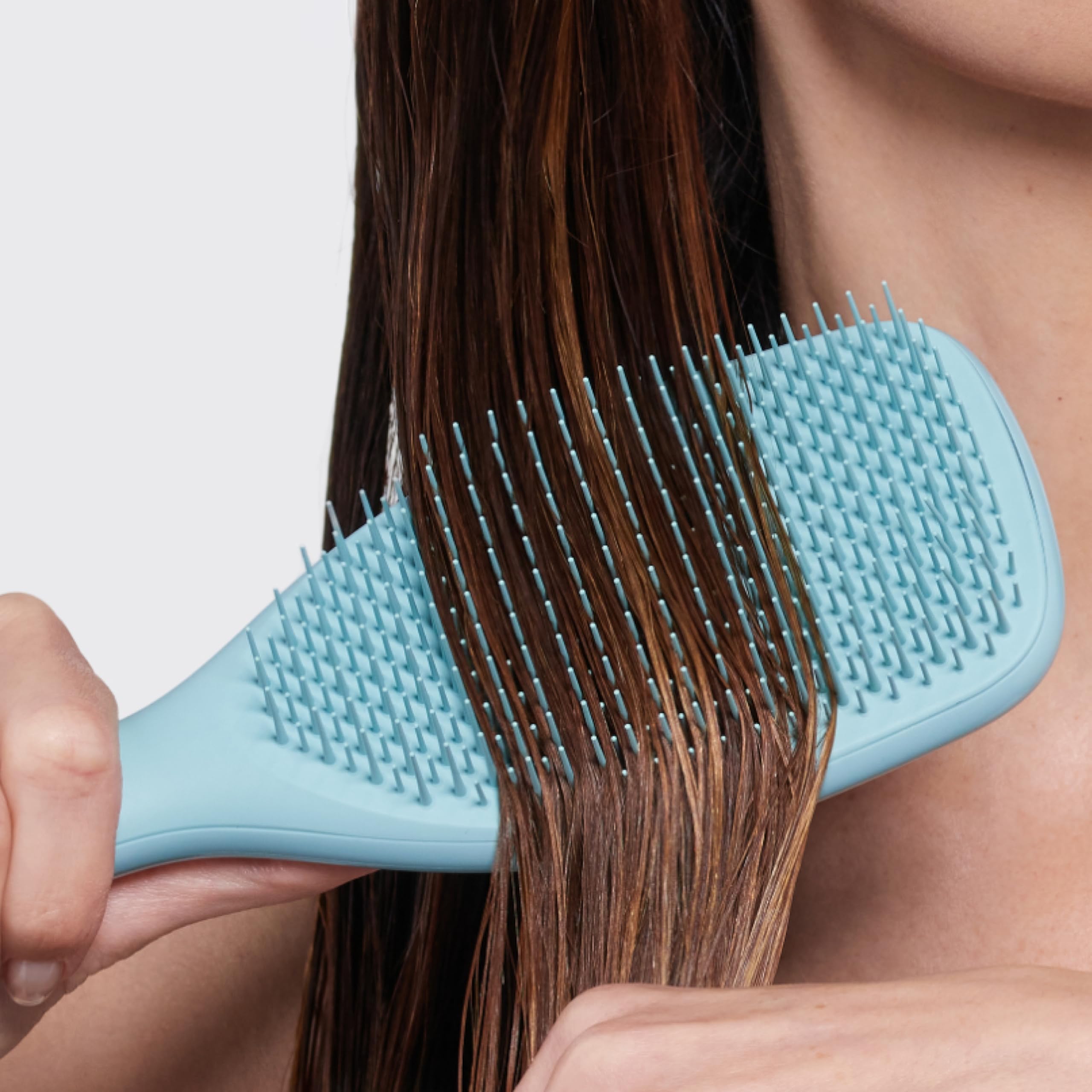 Tangle Teezer Ultimate Detangler - Szczotka do rozczesywania do gęstych, lokowanych i długich włosów - Dwupoziomowe ząbki zmniejszają łamliwość i eliminują splątania - Morski turkus