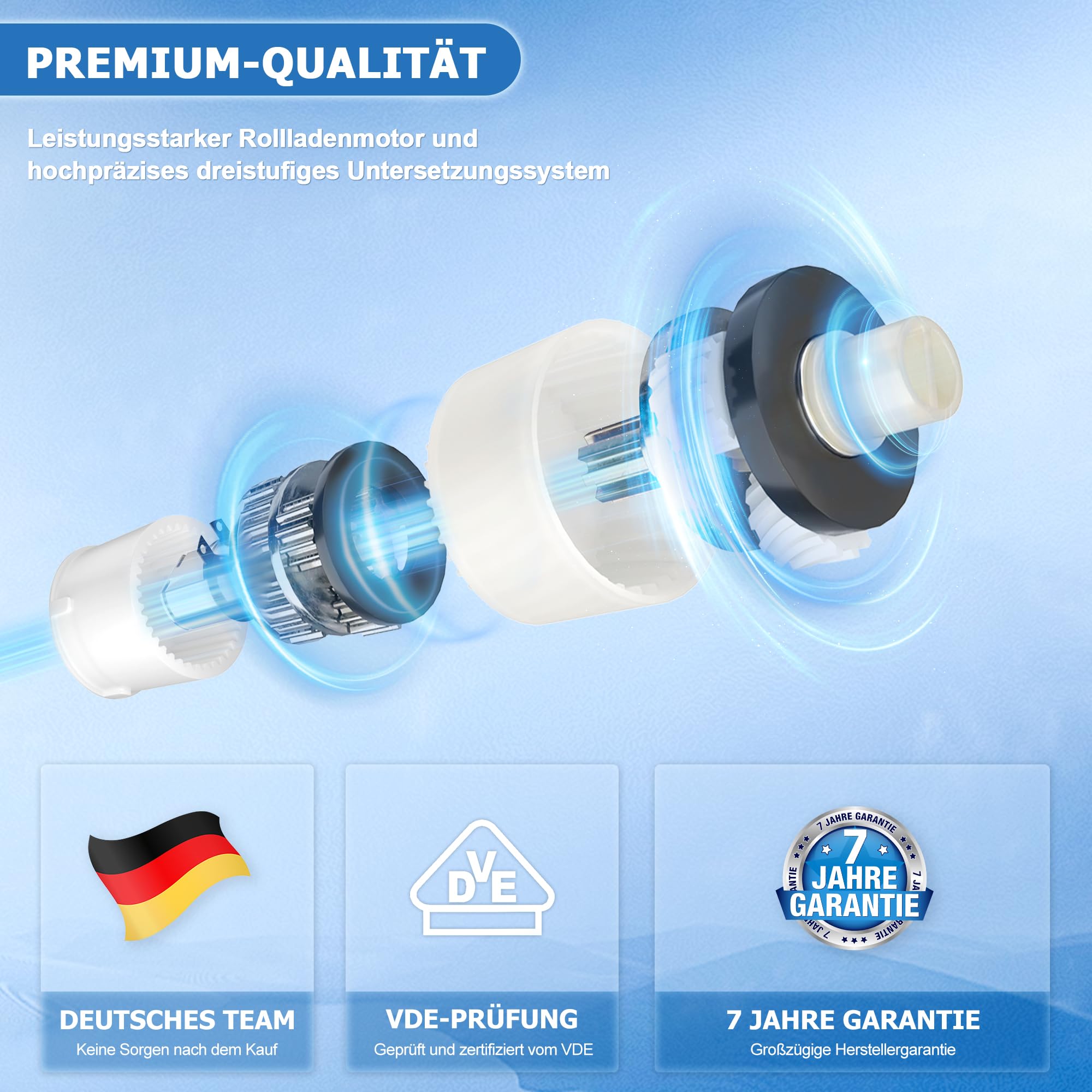 jarolift Motor Tubular Electrónico - TDEP 40/13 (Diámetro 60mm / Fuerza de Tracción 75 kg)