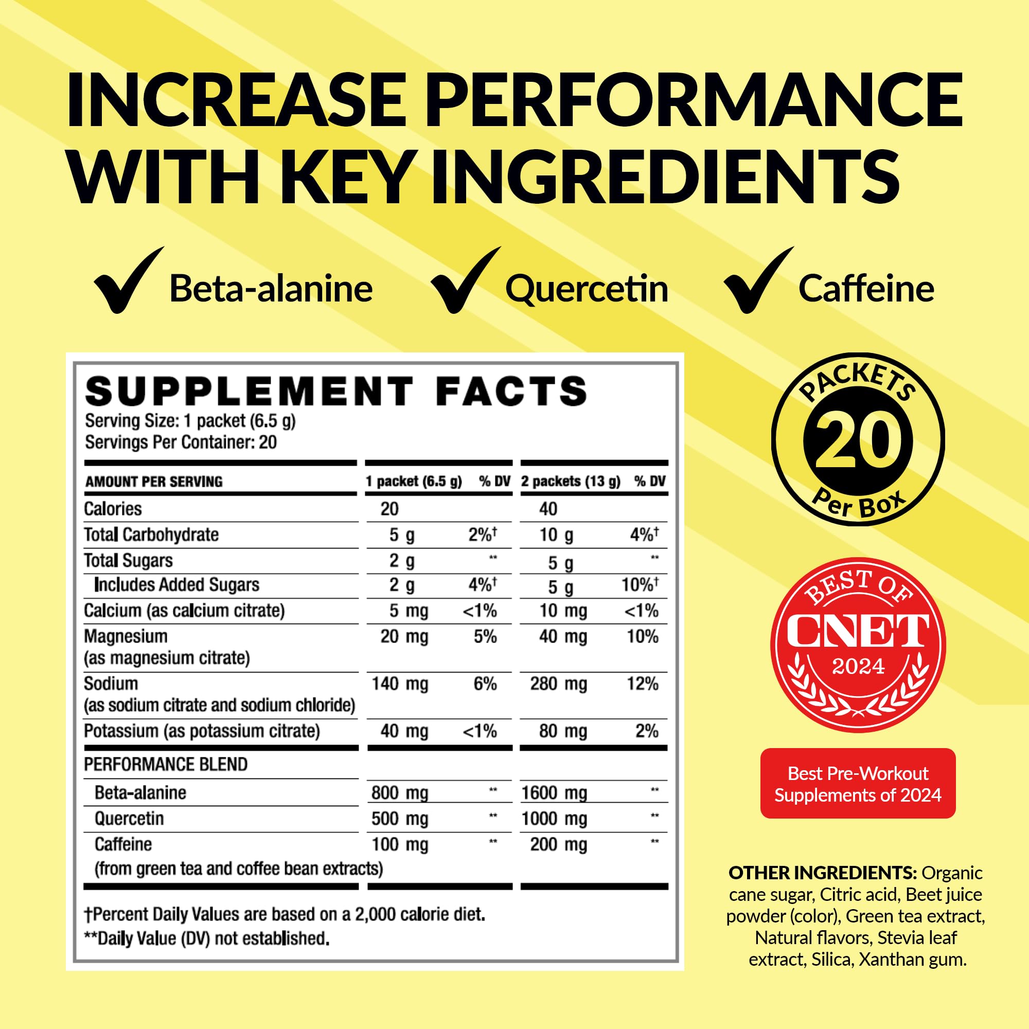 BODi Energize Pre Workout Powder - Beta-Alanine, Quercetin & Low-Dose Caffeine Formula for Enhanced Energy & Focus, Increase Energy & Endurance Supplement, Fruit Punch, 20 Sticks