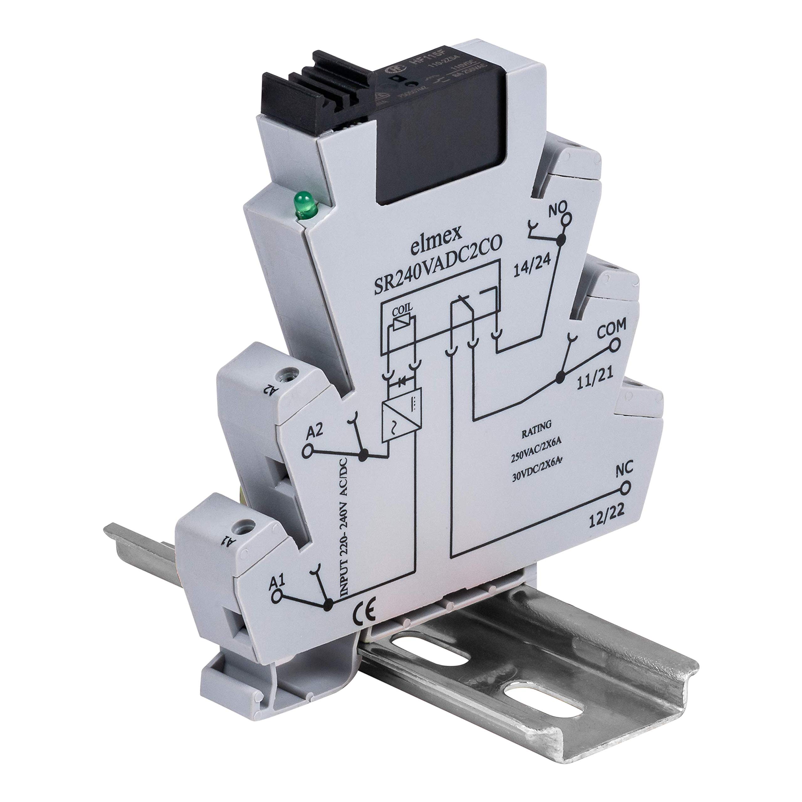 Elmex Din Rail Mounted Retu 240 ACDC with 2 C/O suitable for 2.5 Sq.mm Wire (B07LCZV3Y8) Amazon Price History, Amazon Price Tracker