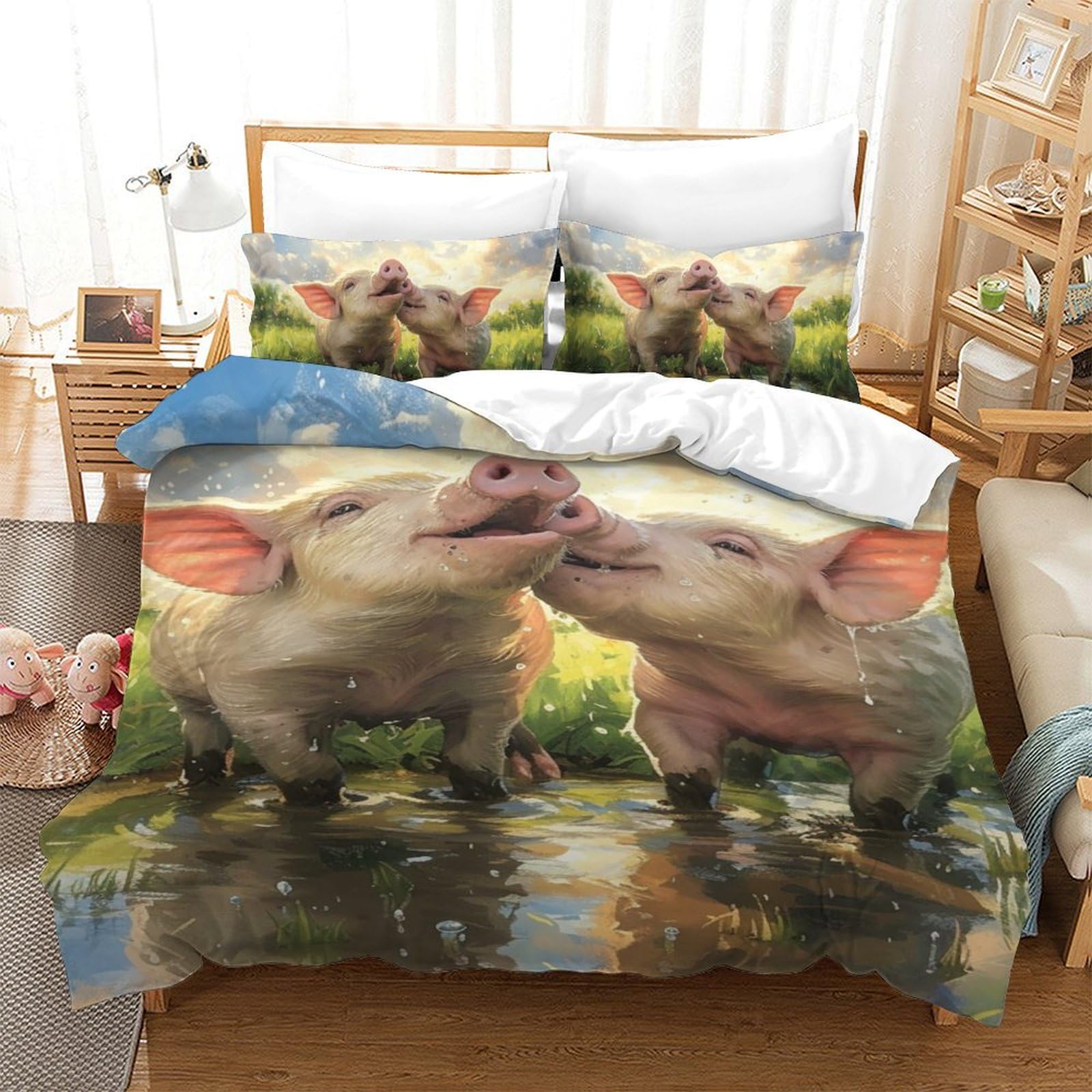 Housse de couette haute qualité 3 pièces 140x200 pour un sommeil raffiné