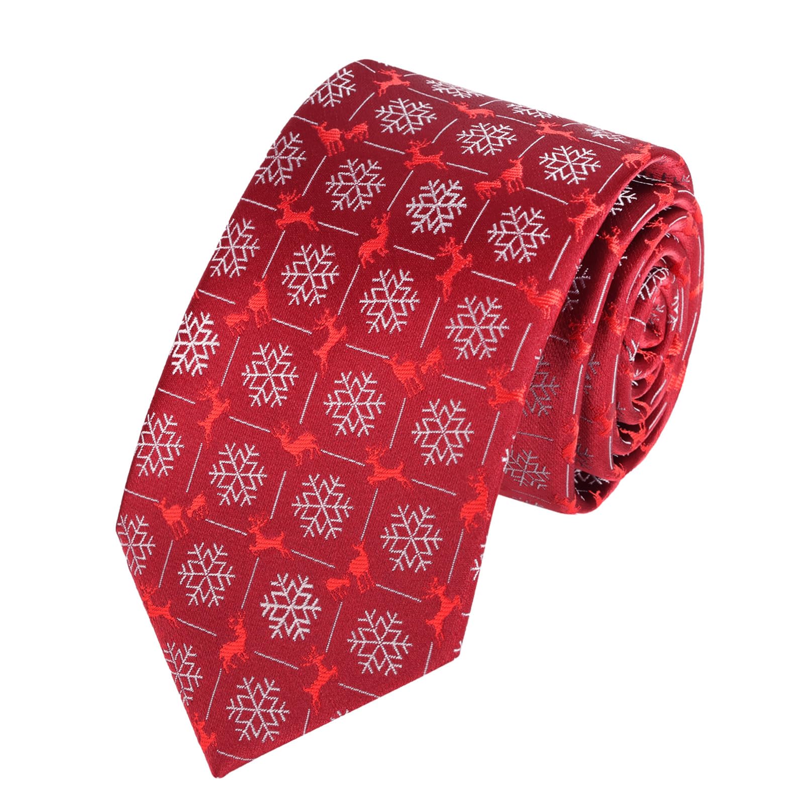 Alizeal - Set con cravatta, papillon e calzini da uomo, ideale per Natale, Taglia unica