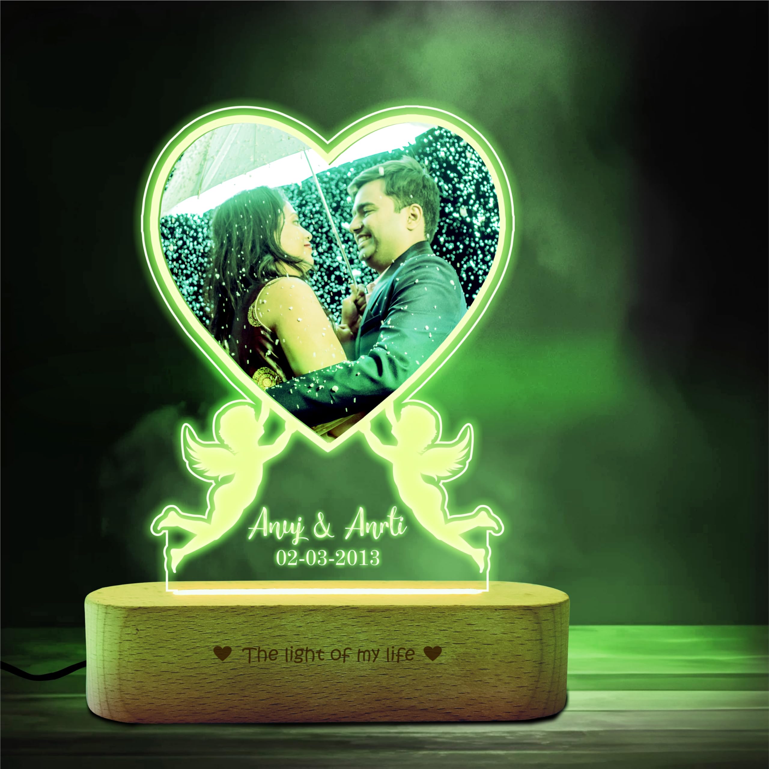 Buy ZOCI VOCI Personalized Valentine Gift for Couple - LED Photo