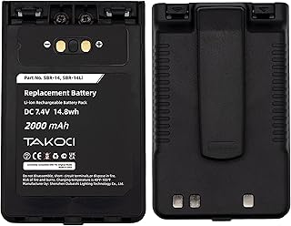 TAKOCI Replacement Battery for YAESU SBR-14Li VX-8R VX-8DR VX-8GR FT-3D FT-8DR FT-1DR FT-2DR SBR-14 2000mAh 7.4V