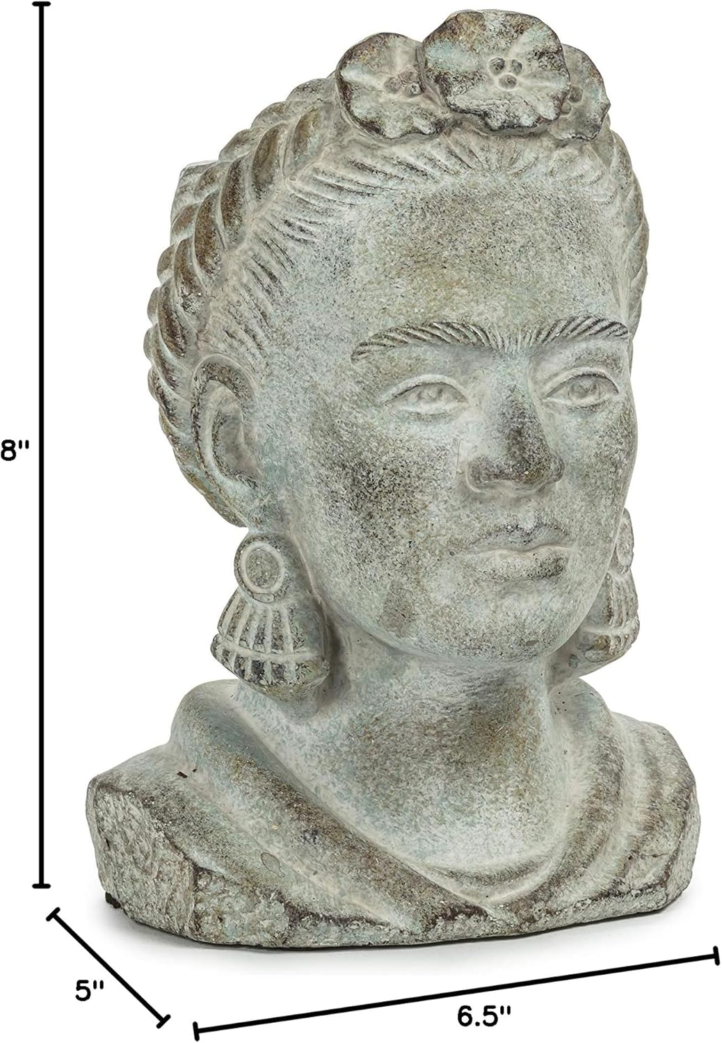 Abbott Collection Small Woman with Unibrow Head Planter-8" H