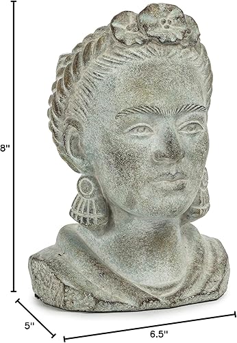 Miniatura 10 de Abbott Collection Maceta pequeña de cabeza Einstein, gris (4 x 8 pulgadas)