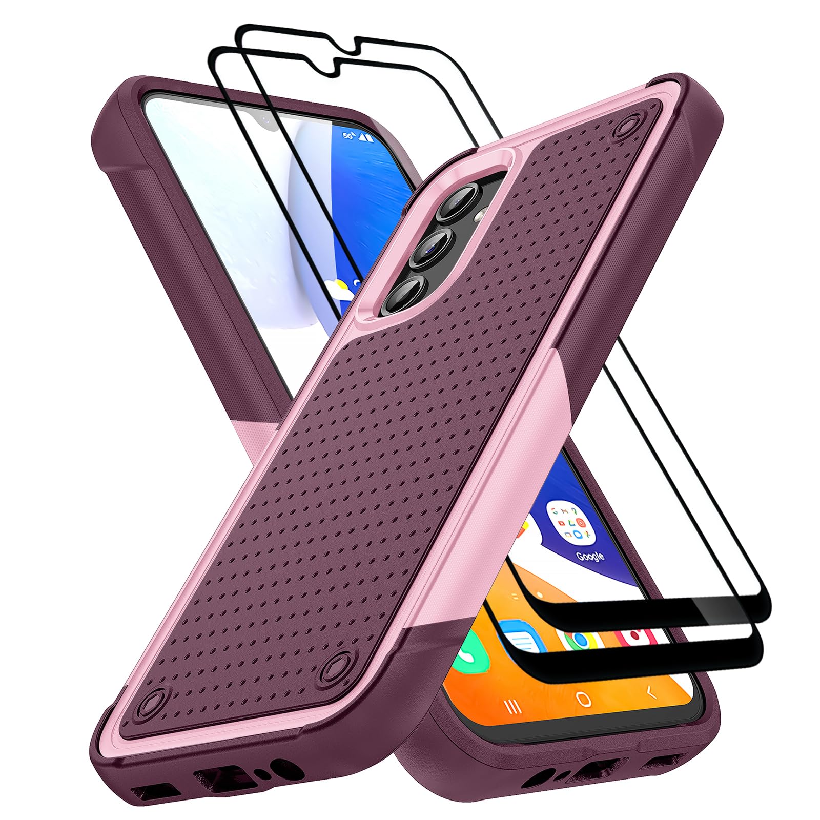 Jeylly Compatible with Samsung Galaxy A14 5G Case, [Military Grade Drop-Proof] Dual Layer Heavy Duty Shockproof Protection Case for Samsung Galaxy A14