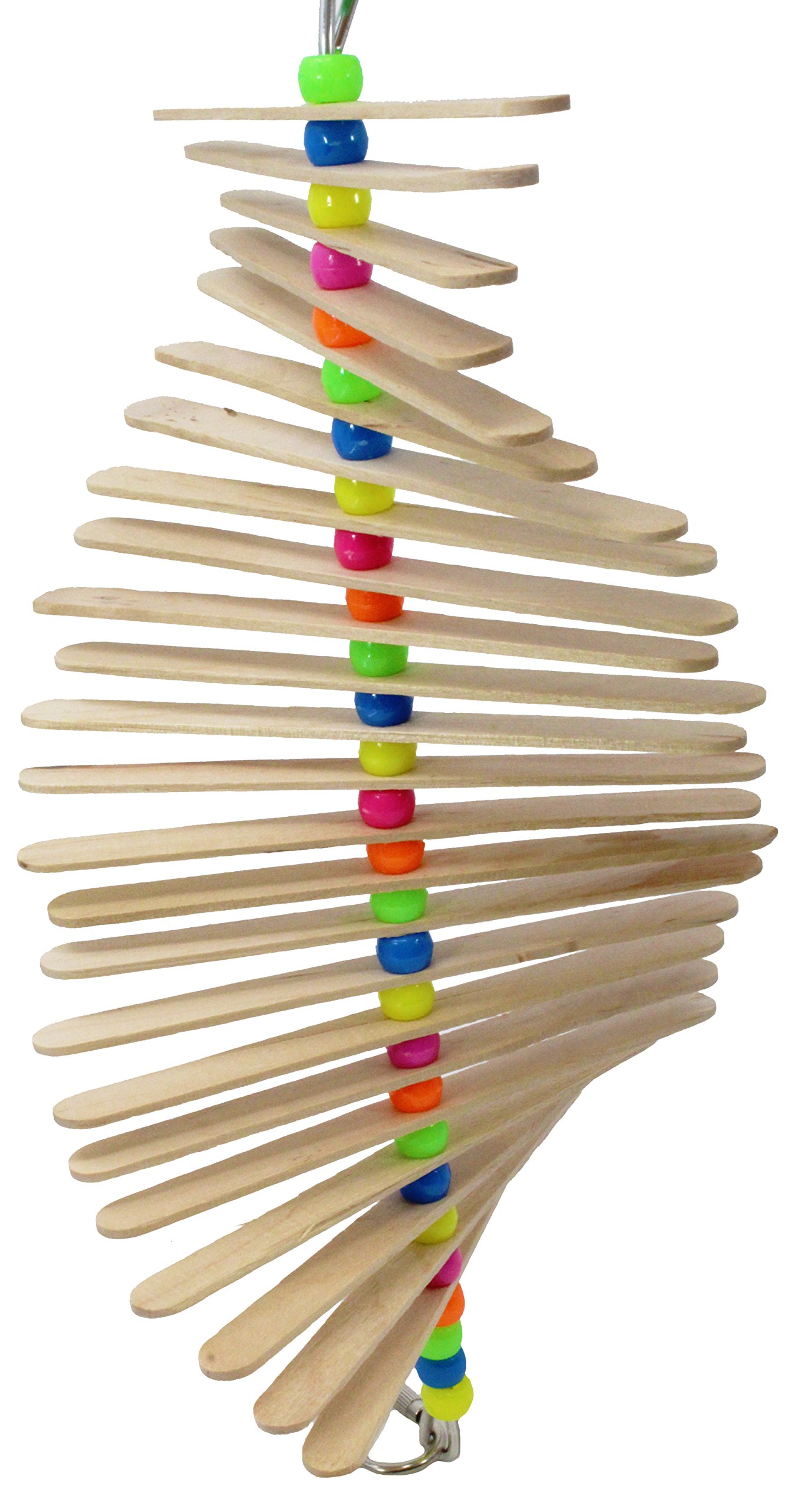 Bonka Bird Toys858P Long Mini Stick Bird Toy Parrot cage Craft Toys Cages Cockatiel Parrakeet. Quality Product Hand Made in The USA.