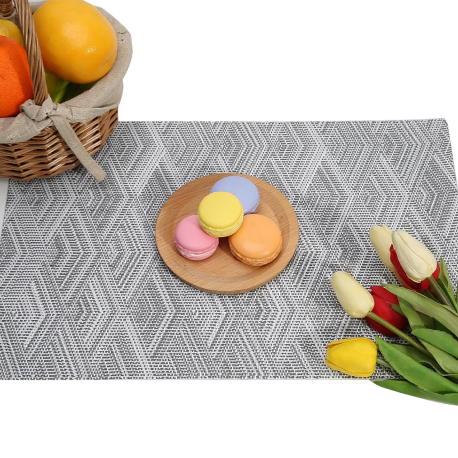 Sets de table rectangulaires lavables anti-rayures | Finies les corvées de nappe