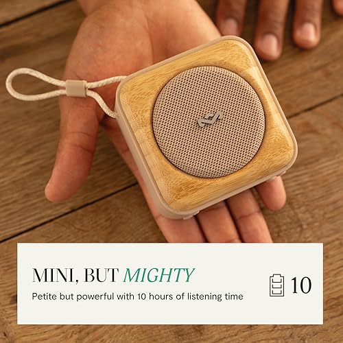 Miniatura 3 de House of Marley Roots - Altavoz Bluetooth, inalámbrico portátil, IP67 impermeable, 10 horas de reproducción, carga rápida, par de fiesta,