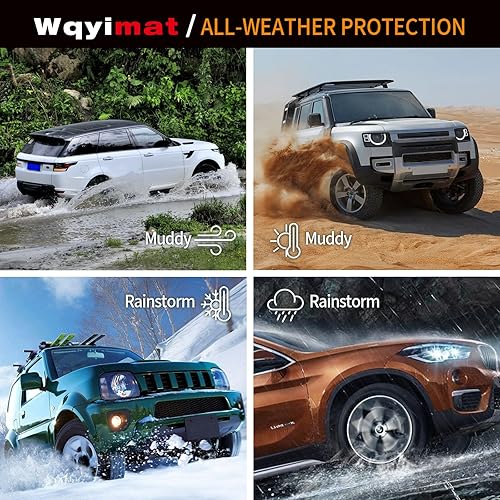 Miniatura 8 de Wqyimat Ajuste personalizado para Mitsubishi Outlander 2022, 2023, 2024, para todo tipo de clima, juego completo de alfombrillas de goma negras (no