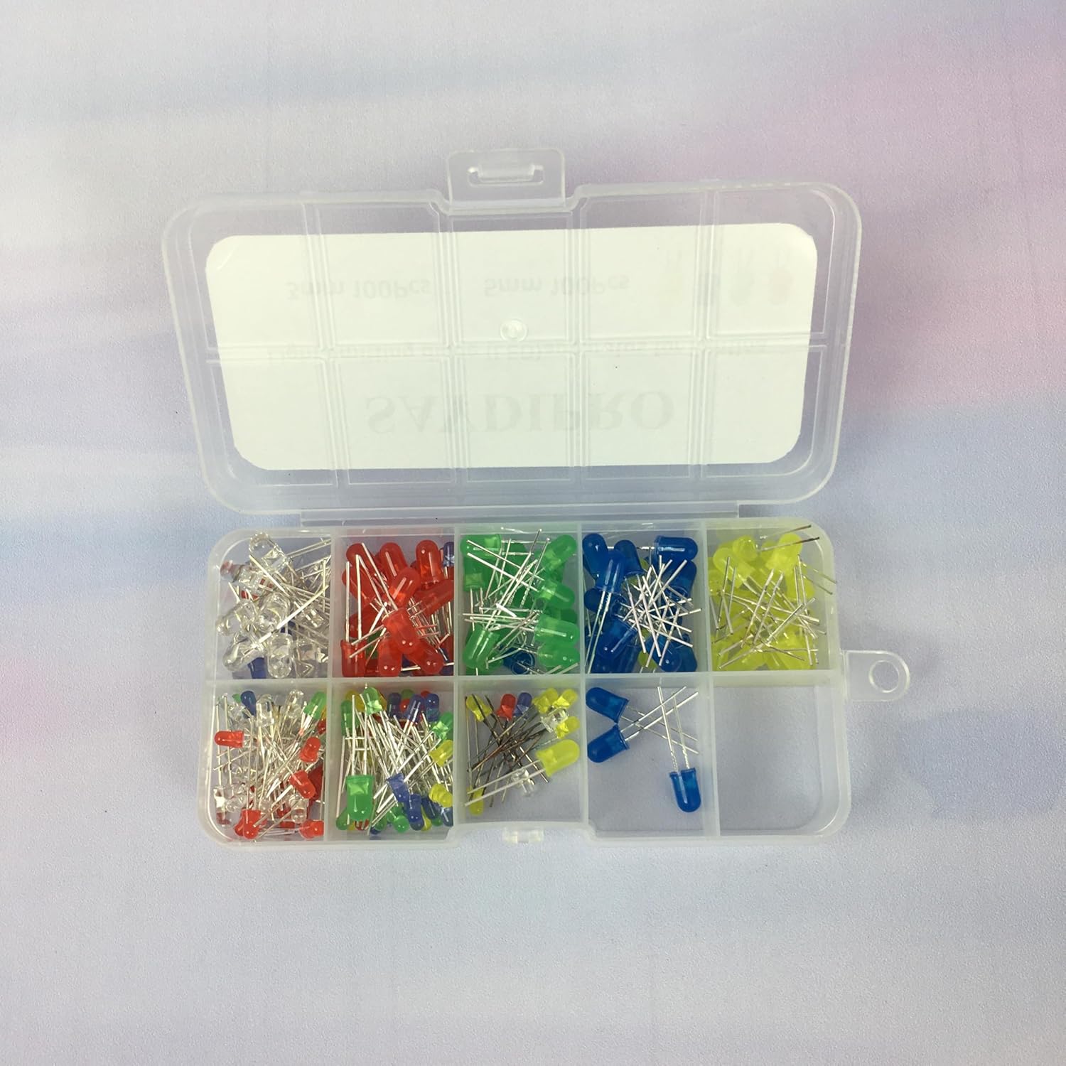 SAYDIPRO Light emitting diode (LED)apparatus for liahtina 100pcs Multicolor Light Emitting Diodes, Electronic Components for Lighting & DIY Projects