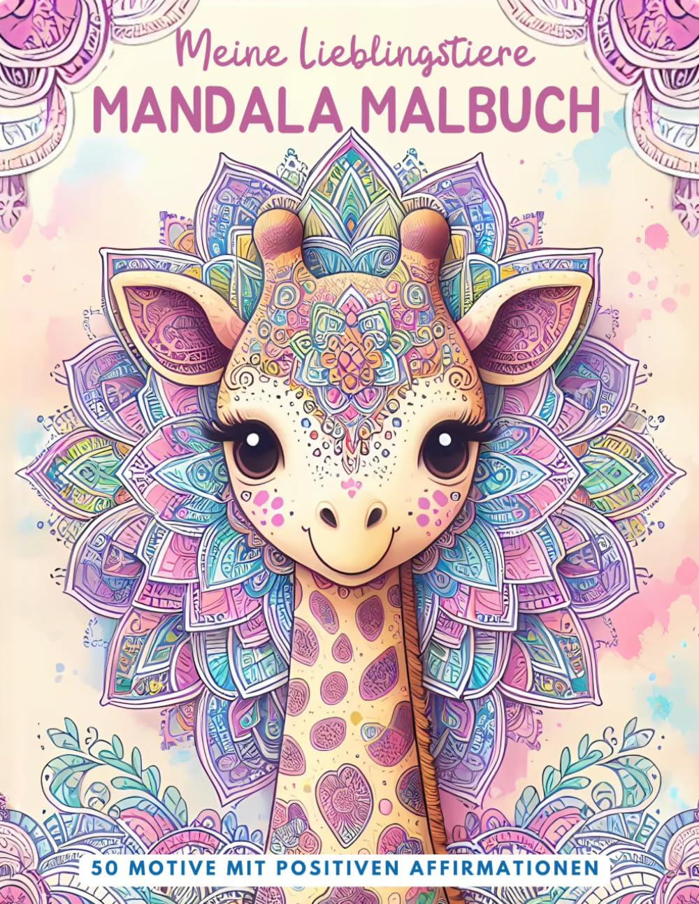 Meine Lieblingstiere Mandala Malbuch: Das perfekte Geschenk für Kinder ab 7 Jahren: 50 niedliche Tiermandalas mit positiven Affirmationen