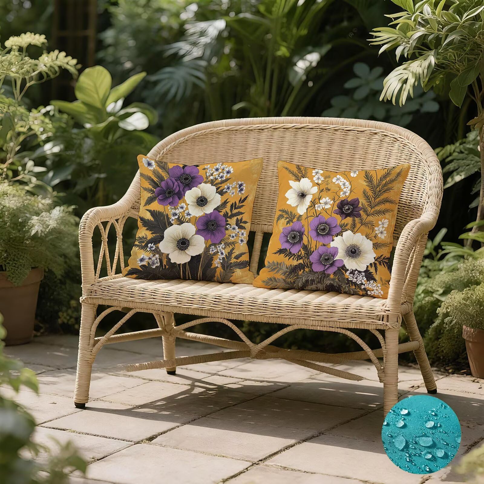 Pomarańczowe poszewki na poduszki 80 cm x 80 cm, 2 szt., kwiatowe poszewki na poduszki, aksamitne, dwustronne, trwałe, można prać w pralce, do salonu, odświeżające, idealne prezenty do dekoracji domu