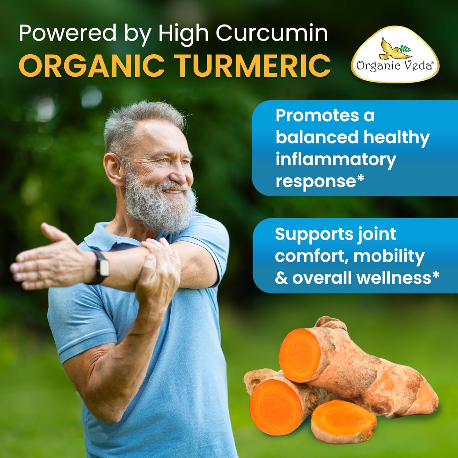 Organic Veda Neem Turmeric Capsules - 5 in 1 Herbal Complex with Amla Fruit, Holy Basil, Black Pepper - Immune, Cleanse, Skin & Gut Health Supplement with Vitamin C & Antioxidants 120 Vegan Capsules - Image 8