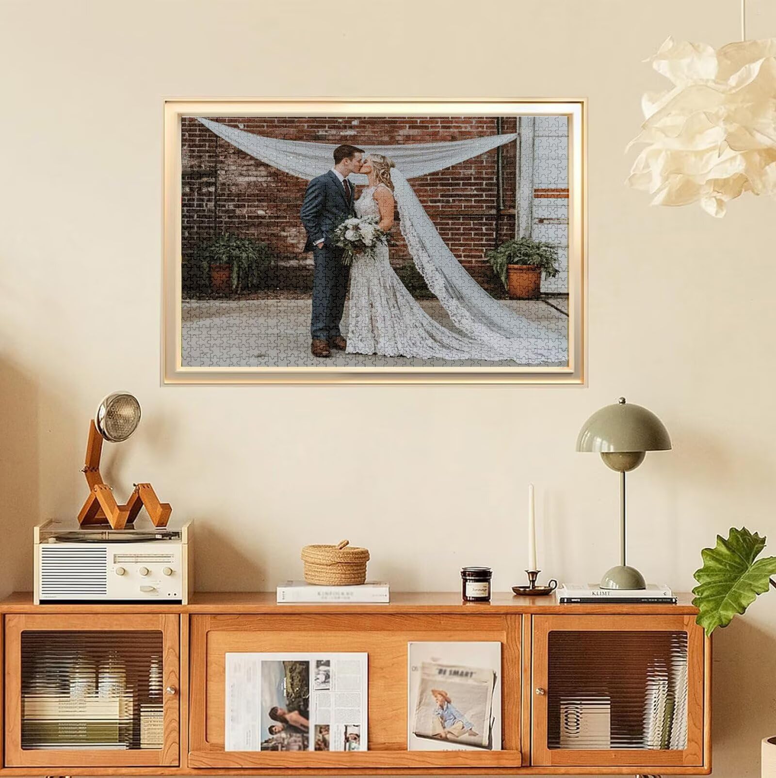 Puzzle Personalizado con Foto, Personalizada Rompecabezas Personalizado Diseña tu Logo Foto o Texto, Personalizado Navidad Halloween San Valentín Parejas Niños Familia Amigos h-2117