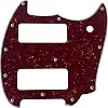 For Fender OffSet Series Mustang P90 Style Guitar Pickguard (4 Ply Red Tortoise)