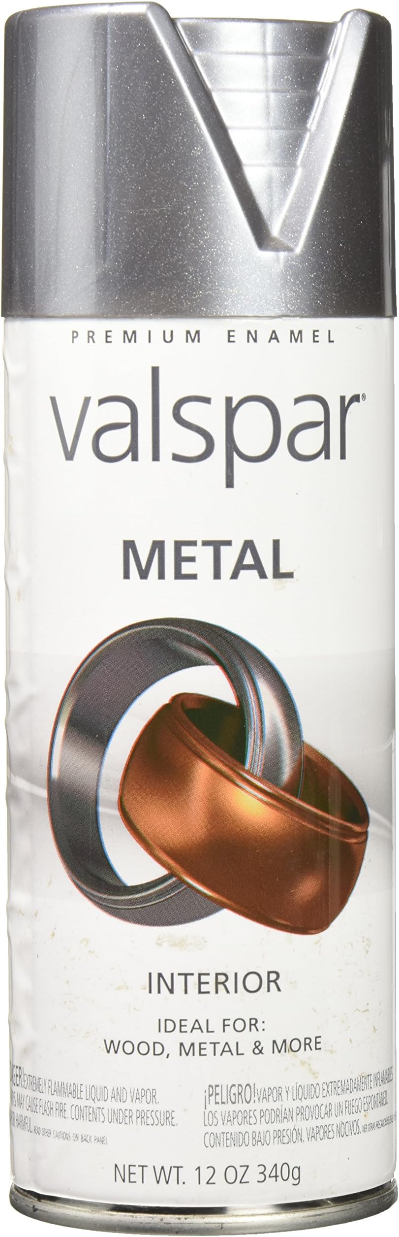 Valspar 465-66006 SP 12 oz Pewter Metal Spray Paint