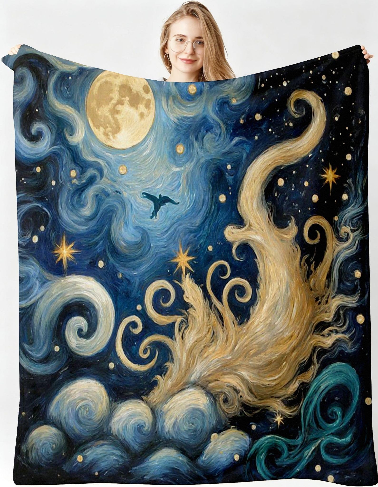 Grande Coperta Pile 220x240 cm Campanella per Copriletto-A390