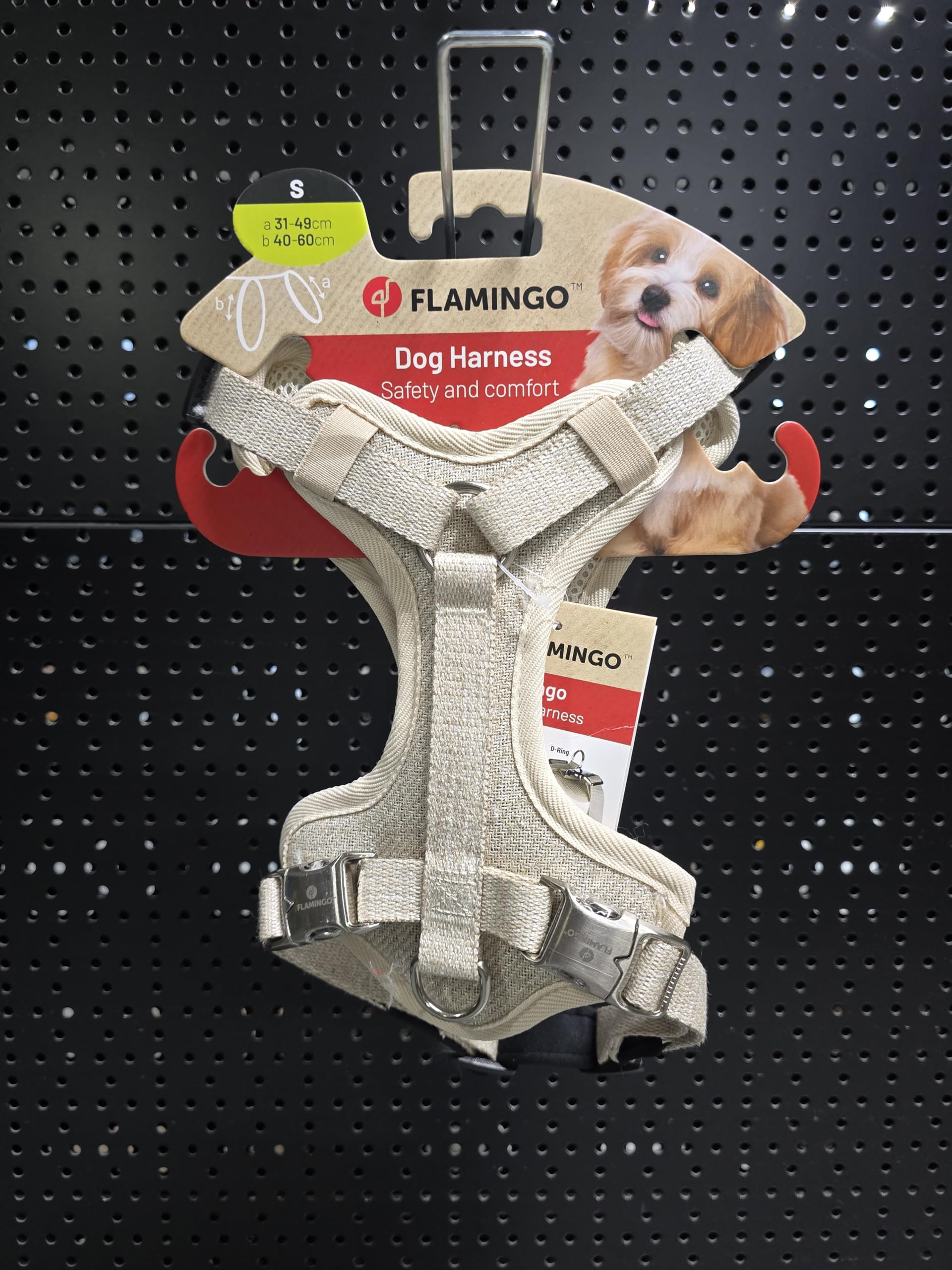 Flamingo Pettorina AD H Lago Beige S 40-60CM 20MM