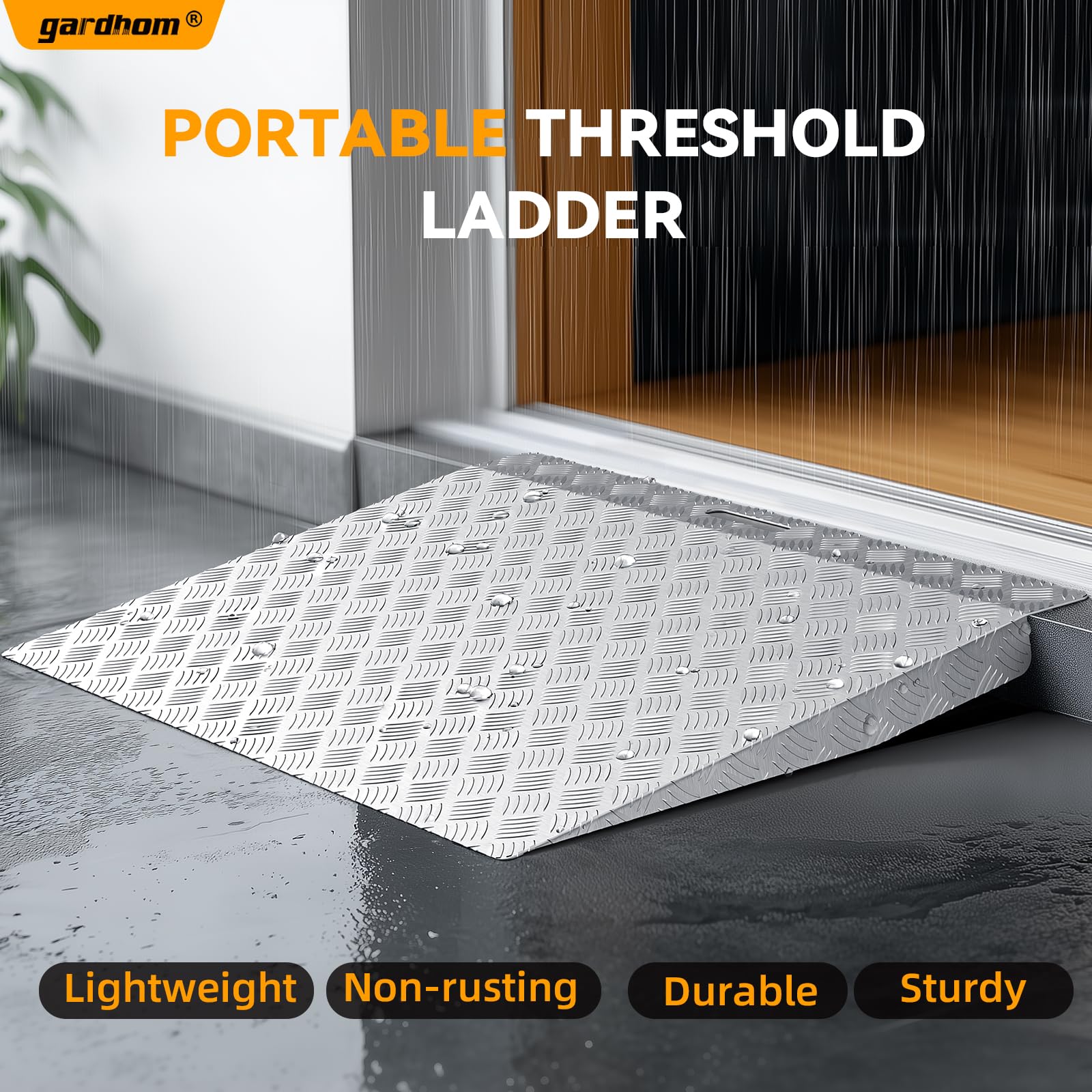 Snapklik.com : Gardhom Threshold Ramps For Doorways 2-4" Rise Aluminum ...