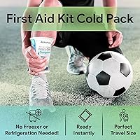 Vista 5 de Paquete de 20 bolsas de hielo instantáneas desechables, compresas frías de 5 x 6 pulgadas para lesiones, hinchazón, alivio del dolor, no necesita