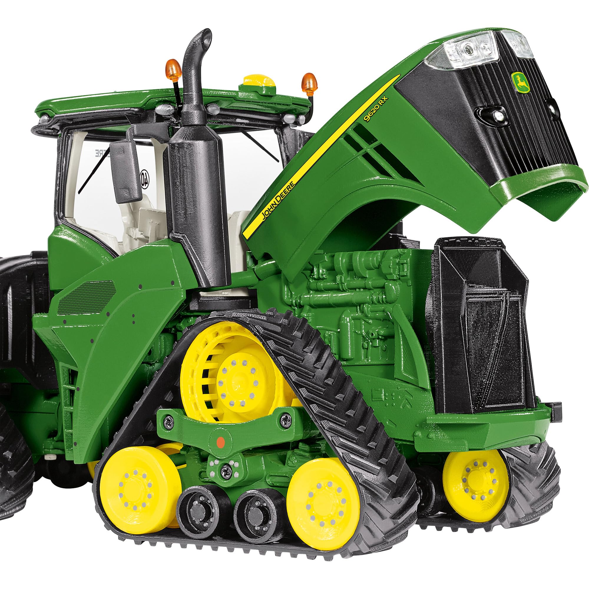 WIKING 077849 John Deere 9620RX Modelltraktor, 1:32, Metall/Kunststoff, Ab 14 Jahre, Viele Funktionen, 4 mitlaufende Raupenlaufwerke, Bewegliches Knickgelenk