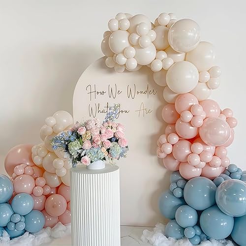 Vista 12 de Kit de arco de globos azules, 107 piezas de globos azul marino y dorado con globos de confeti dorado metálico, globos de fiesta de cumpleaños azul