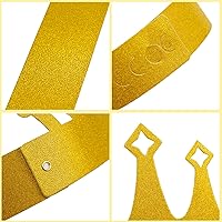 Vista 5 de Fancy Land Coronas de cumpleaños para niños, paquete de 25 unidades, coronas de papel brillante para aula, cumpleaños, escuela, familia, suministros