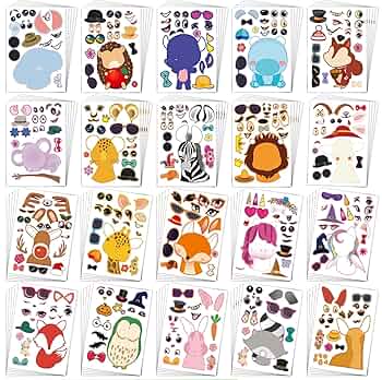 かわいい動物キャラクターシール 4シート入り Amazon | ハイキュー！！[シールシート]4サイズステッカー/動物
