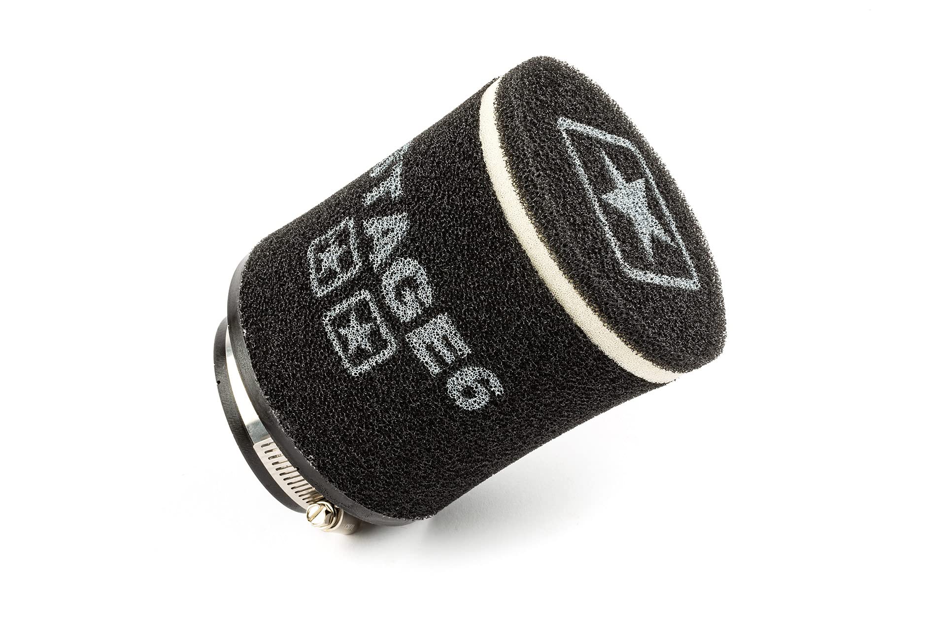Filtro aria Stage6 a doppio strato, rotondo/dritto, 70 mm, nero | KLEIN, doppio strato, rotondo, schiuma poliuretanica, AirBox, OEM S6-35036/BK compatibile con Yamaha Aerox 50 Cat dal 2003