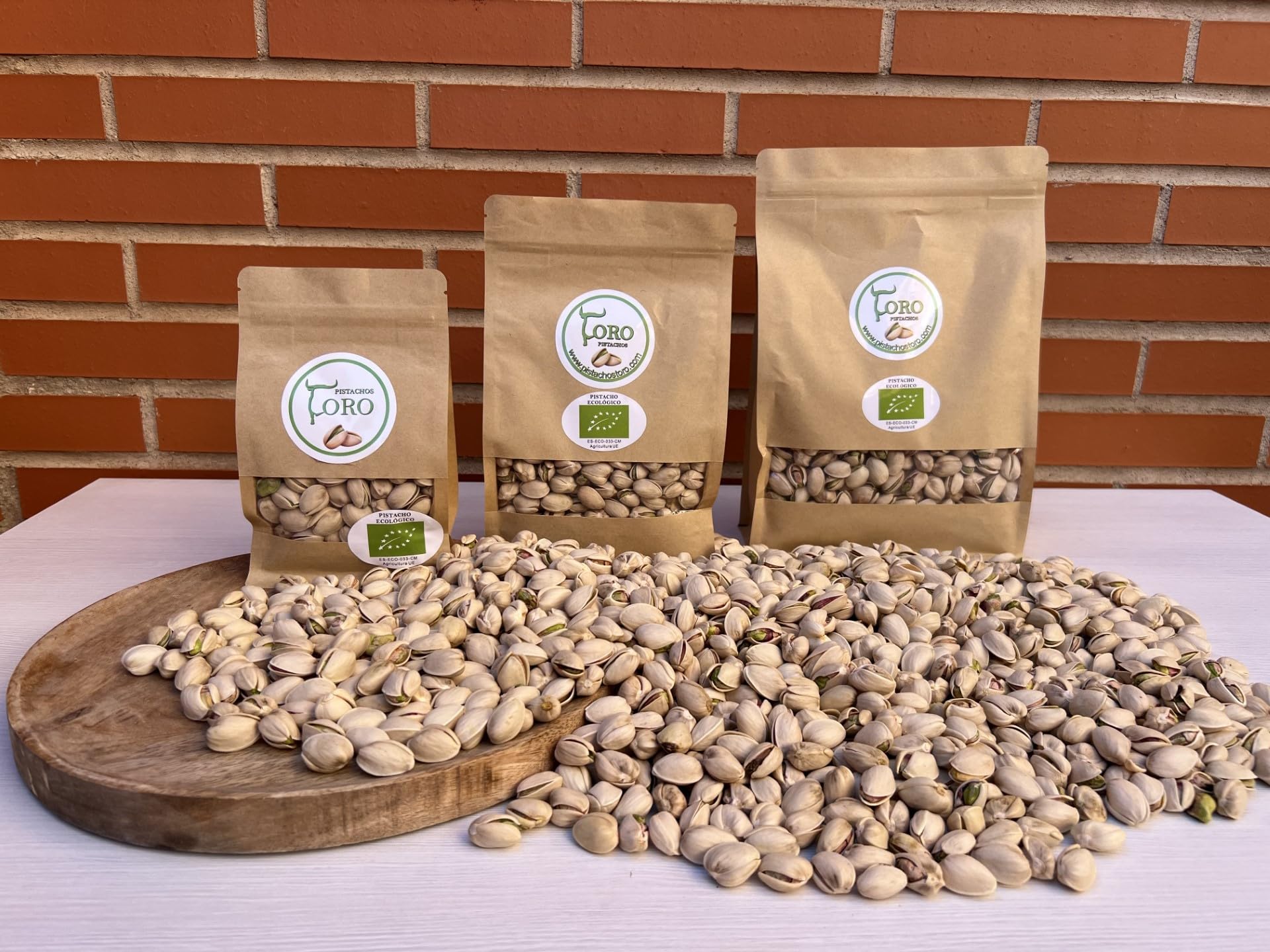 Pistachos ecológicos, 850g Origen España