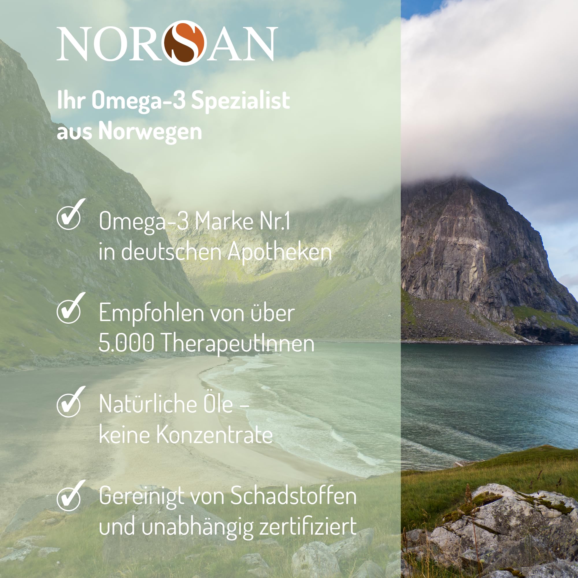 NORSAN Omega 3 ALGA JELLY 45 hochdosiert 45 Stück - Omega-3 vegan hochdosiert 220mg pro Kaugeleedrops - veganes Algenöl mit EPA & DHA - mit Tutti-Frutti-Geschmack