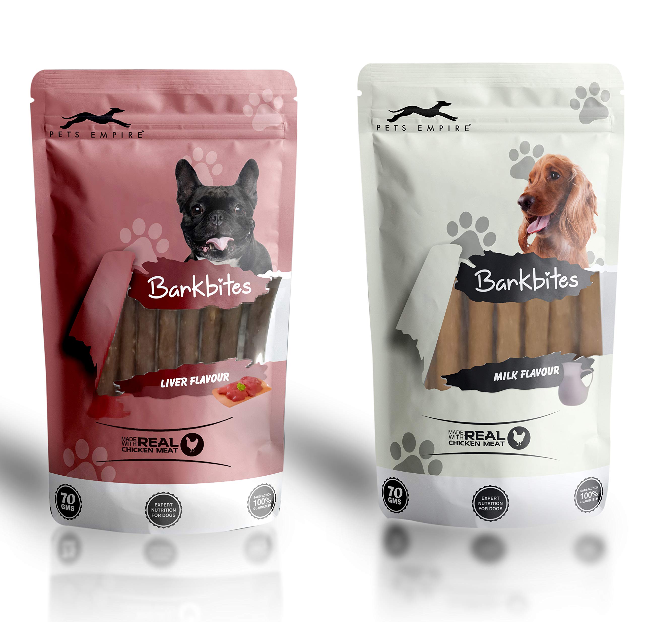 Pets Empire Pet Food Dried Chicken Stick Good Tasted Dog Snack (Liver Flavour + Milk Flavour)