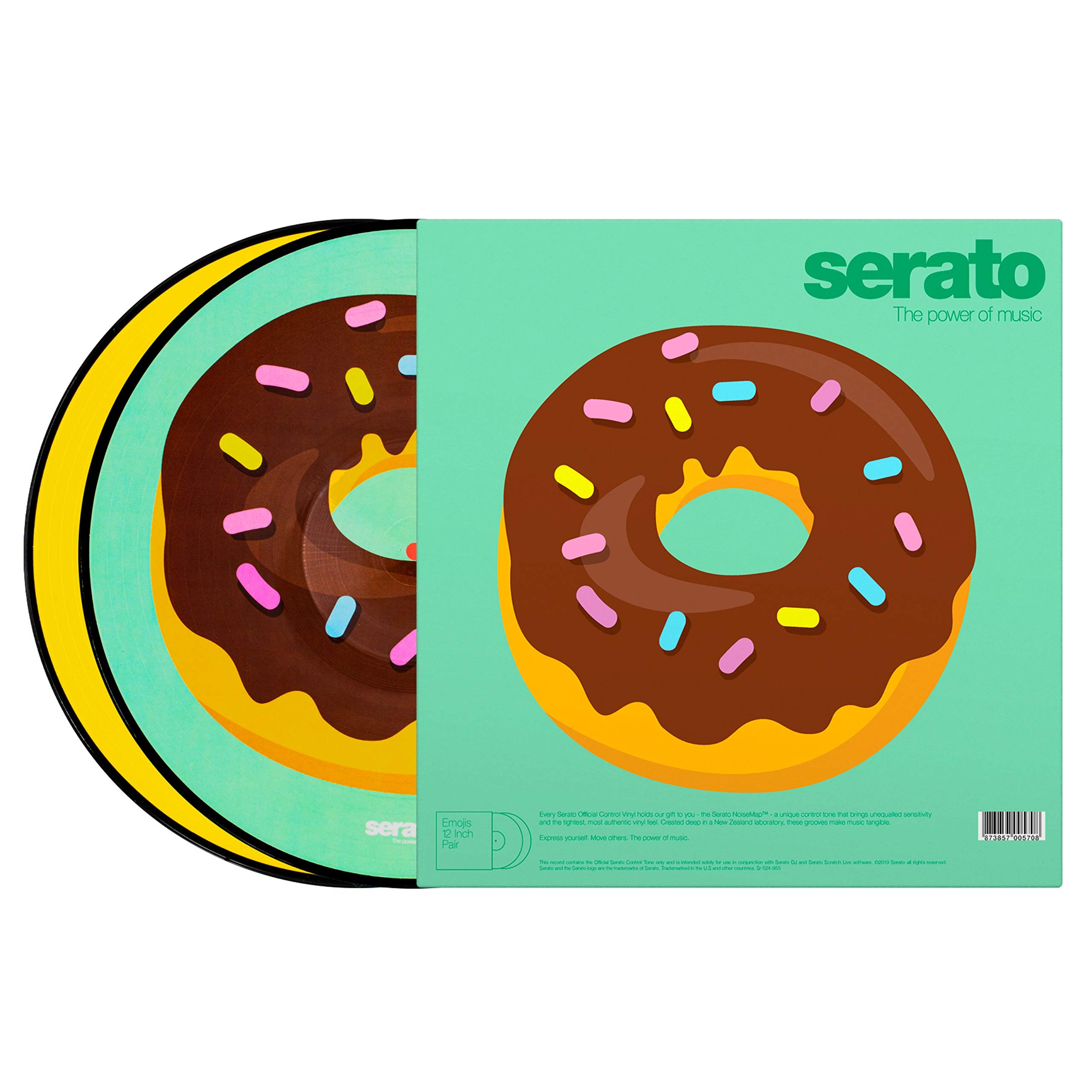 Serato 12" Emoji Series Control Vinyl x2 (Donut/Heart) -